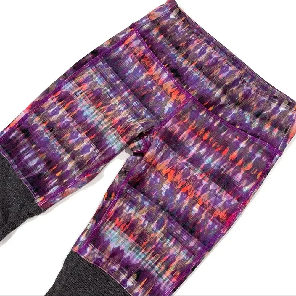 ALO Yoga Bhakti Print Goddess Ribbed Legging Size Small